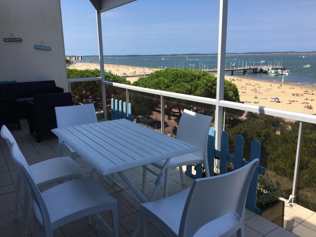 Appartement T3 Au Centre D'Arcachon Avec Vue Mer, Terrasse Et Parking Securise - Fr-1-374-74 Bagian luar foto